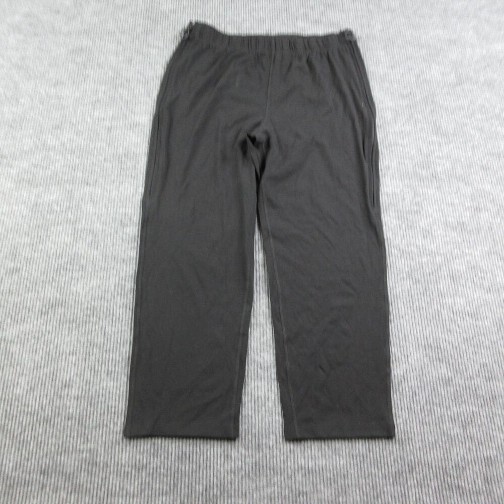 Buck & Buck Pants Womens XL Black Side Zip Knit Stretch Elastic Waist 34x27.5*